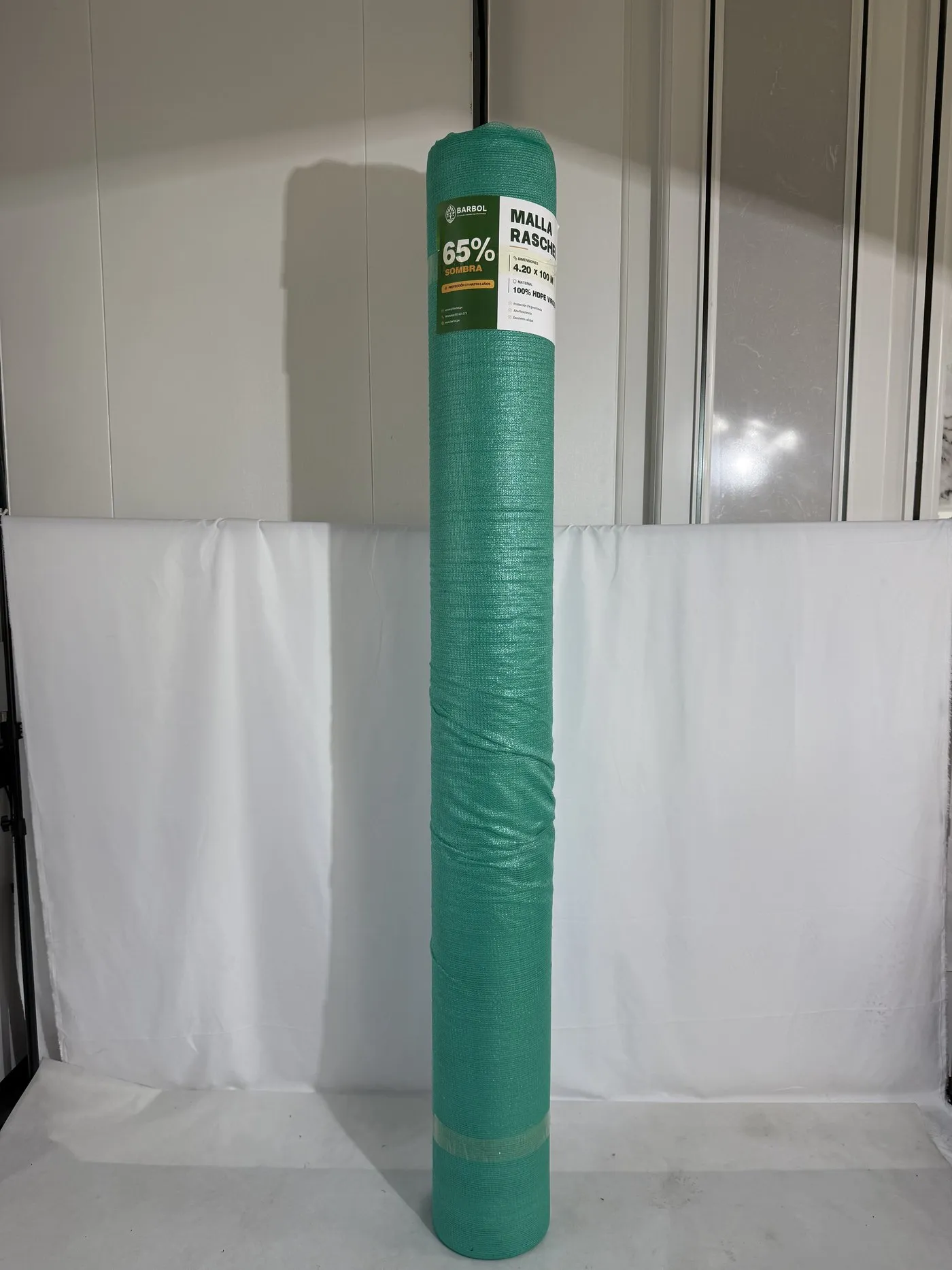 Malla Raschel 65% sombra color Verde claro
