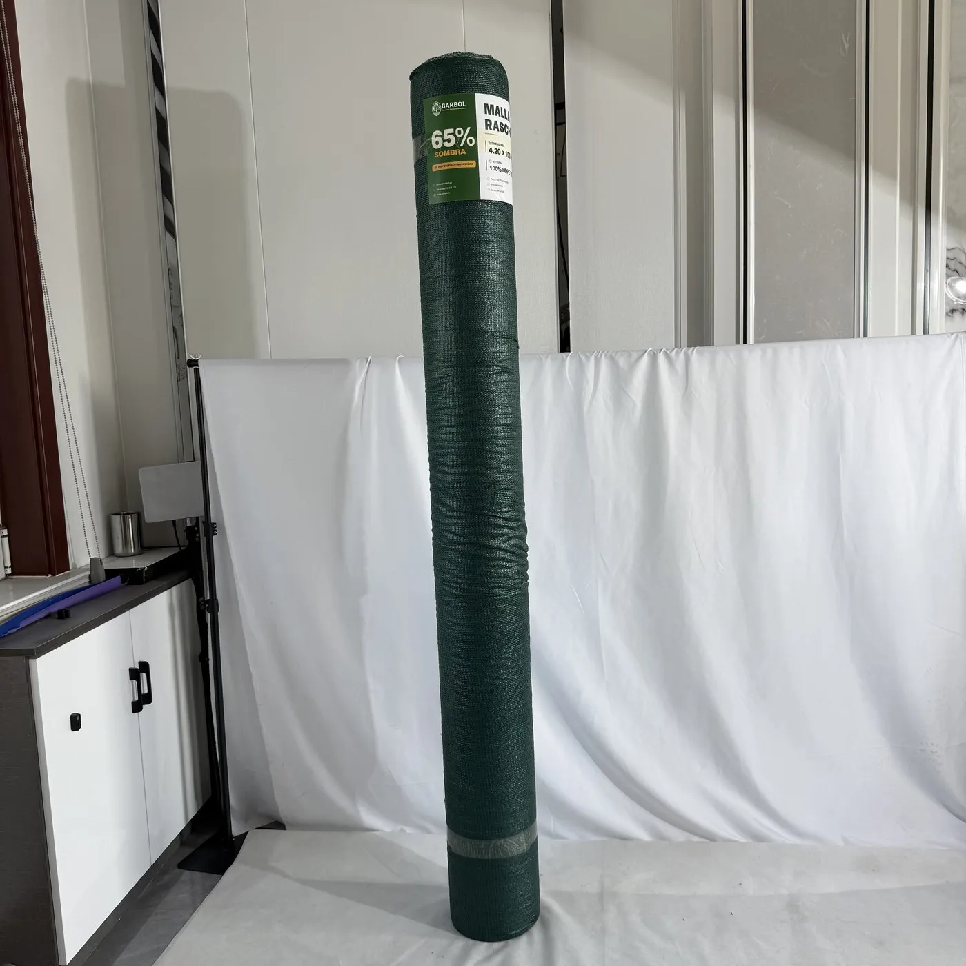 Malla Raschel 65% sombra color Verde oscuro